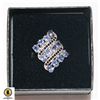 Image 1 : STERLING SILVER NATURAL TANZANITE GEMSTONE RING