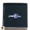 Image 1 : STERLING SILVER NATURAL TANZANITE GEMSTONE RING