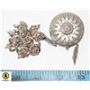 Image 1 : LOT OF 2 VARIOUS VINTAGE BROOCHES