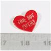 Image 1 : NEW PINK HEART CUTE BUT PSYCHO LAPEL PIN