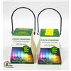 Image 1 : 2 COLOR CHANGING LED CITRONELLA CANDLES 20+ HRS