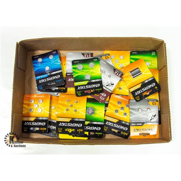 FLAT OF ASSORTED BATTERIES