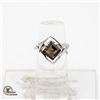 Image 1 : S346-106 SILVER SMOKEY CZ(1.4CT) RING