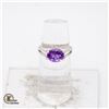 S346-107 SILVER AMETHYST(2.5CT) RING