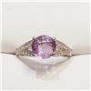 Image 1 : S346-131 SILVER PINK AMETHYST CZ(1.65CT) RING