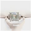 Image 1 : S346-125 SILVER MOISSANITE(1.8CT) RING