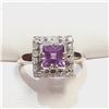 Image 1 : S346-130 SILVER AMETHYST CZ(1.8CT) RING