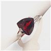 Image 1 : S346-114 SILVER GARNET(1.5CT) RING