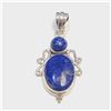 Image 1 : S346-137 SILVER LAPIS(7.9CT) PENDANT