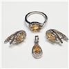 Image 1 : S346-120 SILVER CITRINE CZ(4.5CT) SET