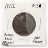 Image 1 : 1852 QUEBEC BANK HALF PENNY