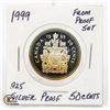 Image 1 : 1999 .925 SILVER PROOF 50 CENT COIN