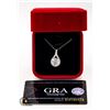 Image 1 : GRA CERTIFIED 3 CT VVS D PENDANT IN TEAR
