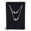 Image 1 : 2 X 60 CM STERLING SILVER CHAIN