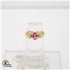 Image 1 : APPRAISED 14K YELLOW GOLD DIAMOND PINK TOURMALINE SIZE 5.75