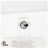 Image 1 : APPRAISED 14K WHITE GOLD DIAMOND & SAPPHIRE RING SIZE 5.5