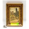 Image 1 : ANTIQUE WOOD FRAMED PICTURE 8 IN X 6 IN