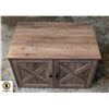 Image 1 : FAUX BARN WOOD HIDDEN CAT LITER BOX ENCLOUSRE