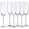 Image 1 : 6 NEW CLASSIC CHAMPAGNE FLUTES / WINE