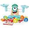 Image 2 : NEW HAPE MONSTER MATH SCALE STEAM 22PCS PLAY