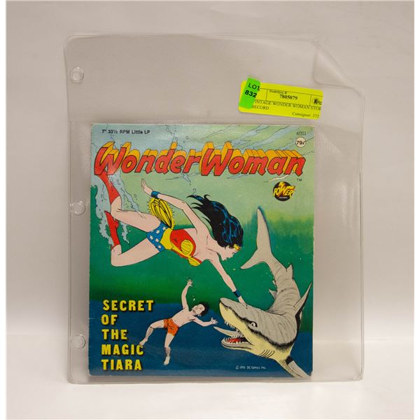VINTAGE WONDER WOMAN STORY RECORD vintage-wonder-woman-story-record