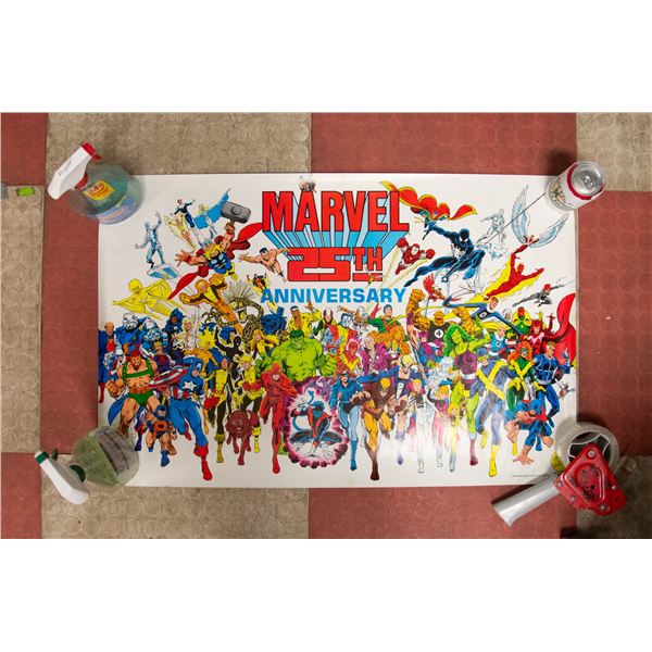 VINTAGE MARVEL COMIC ANNIVERSARY POSTER