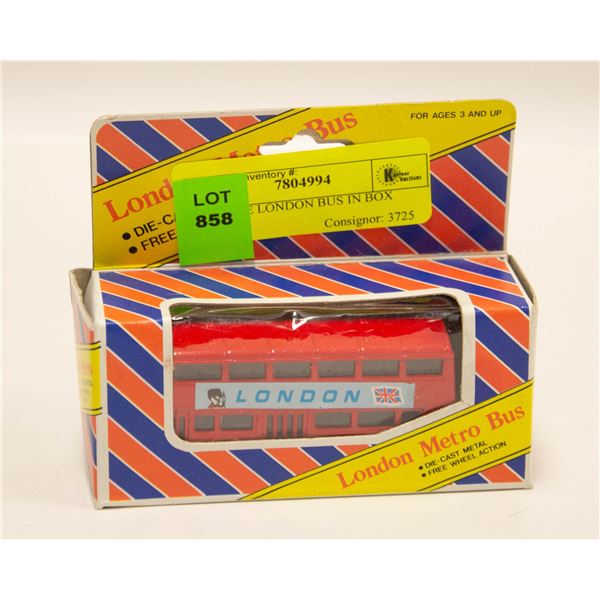VINTAGE LONDON BUS IN BOX