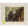 Image 1 : FRAMED LOCOMOTIVE PRINT