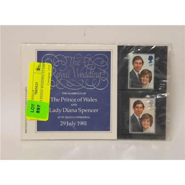 PRINCESS DIANA WEDDING STAMP SET