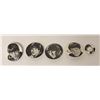 Image 1 : LOT OF 5 VINTAGE BEATLES PICTURE PINS