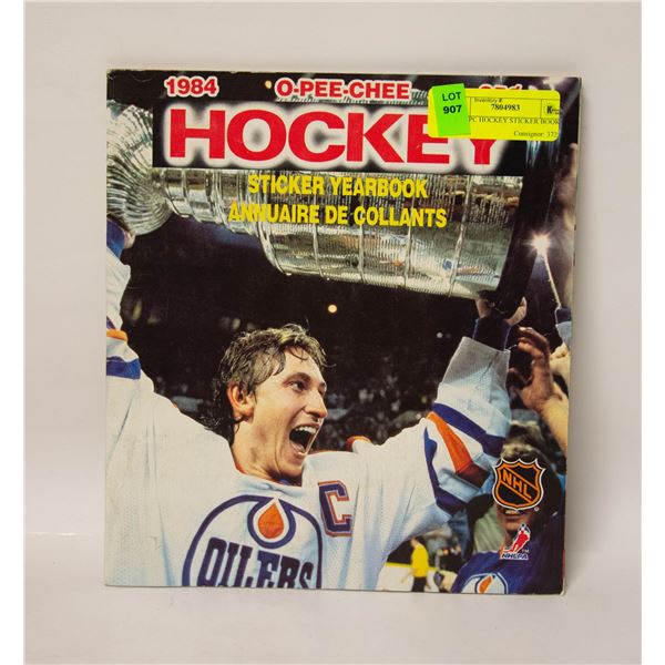 1984 OPC HOCKEY STICKER BOOK