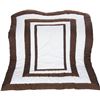 NEW BABYDOLL MODERN CRIB COMFORTER, CHOCOLATE