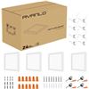Image 1 : 4 NEW REPACKED AVANLO LED FLUSH MOUNT 12 INCH SLIM