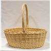 Image 1 : LARGE NEW 22X26 WICKER BASKET WITH HANDLE