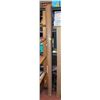 UNPACKED FAUX BAMBOO CORDLESS 1/4" BLIND 6' WIDE