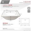 Image 3 : NEW STYLISH SHARP PORCELAIN SINK, UNDERMOUNT