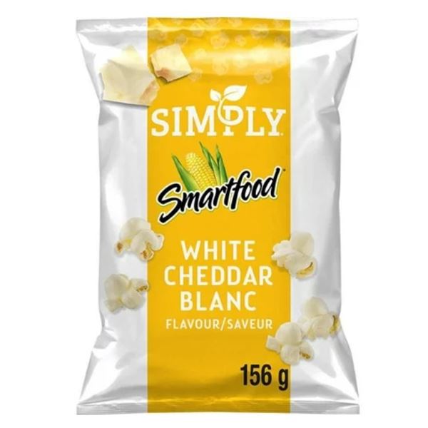 NEW CASE OF 10 SIMPLY SMARTFOOD WHITE CHEDDAR