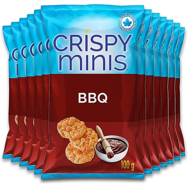 NEW CASE OF 12 CRISPY MINIS BROWN RICE CHIPS