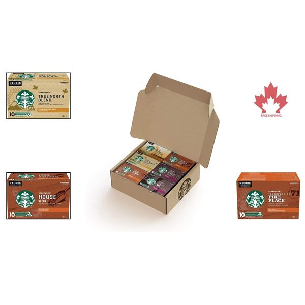 NEW CASE OF 6 BOXES OF STARBUCKS KEURIG COFFEE POD