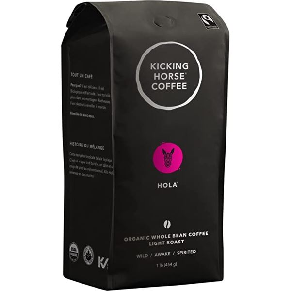 NEW CASE OF 6 KICKING HORSE HOLA ORGANIC WHOLE