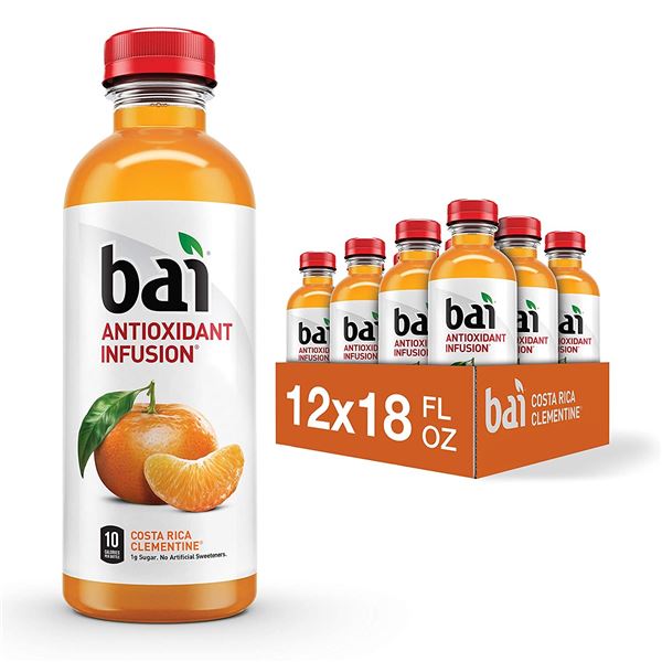 NEW CASE OF 12 BAI COSTA RICA CLEMENTINE FLAVOURED