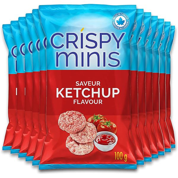 NEW CASE OF 12 CRISPY MINIS BROWN RICE CHIPS