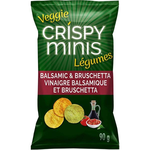 NEW CASE OF 12 VEGGIE CRISPY MINIS CHIPS