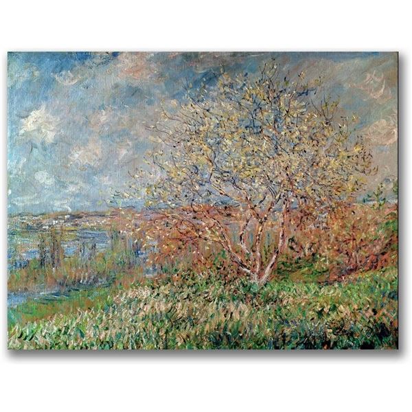 NEW SPRING, 1880 BY CLAUDE MONET 35 X 47" CANVAS