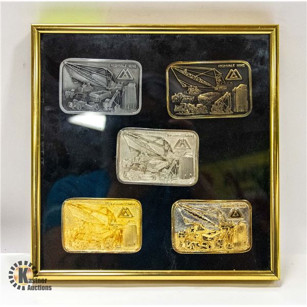 METAL PLATED MINING BELT BUCKLES