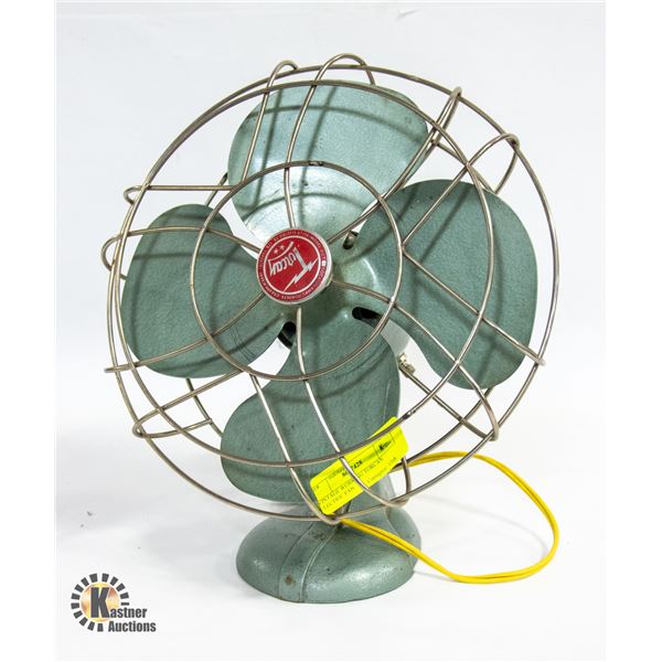 VINTAGE WORKING TORCAN ELECTRIC FAN