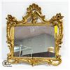 Image 1 : 21" X 22" ORNATE FRAMED MIRROR