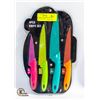 Image 1 : NEW SEALED 4 PIECE KNIFE SET MULTICOLOURED