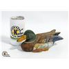 Image 1 : WOODEN CARVED DUCK DECOY
