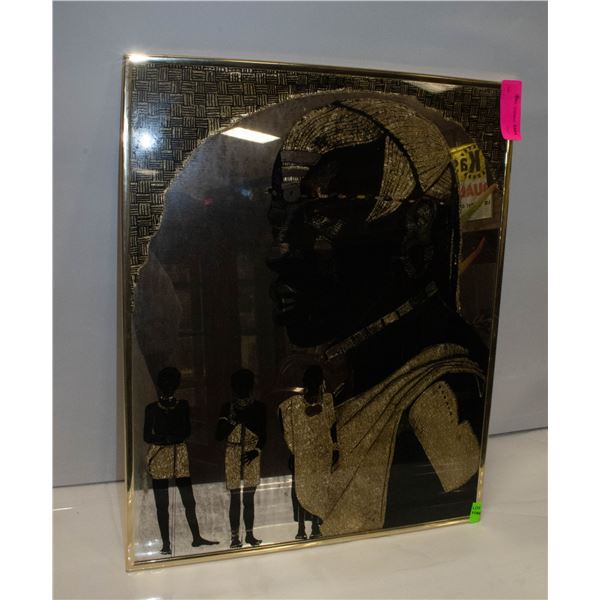 AFRICAN ETCHED MIRROR